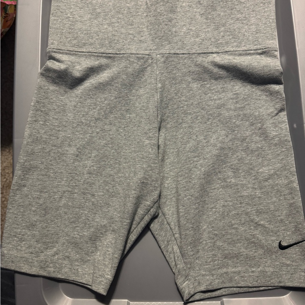 Nike Women's Heather Gray Bike Shorts